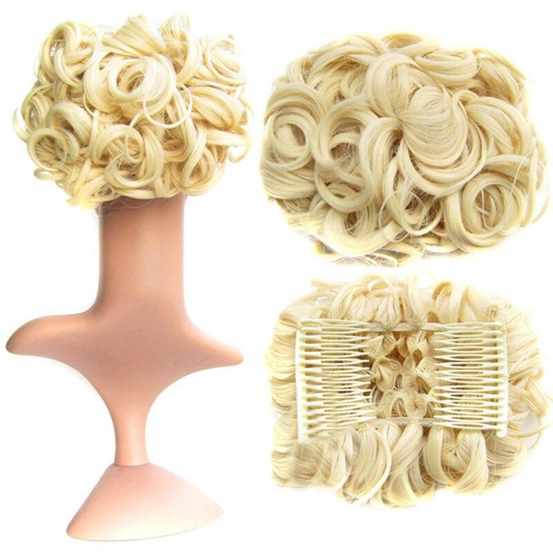 Messy Curly Bun Extensions with Soft Comb Clips – Instant Volume for All Hair Types 26