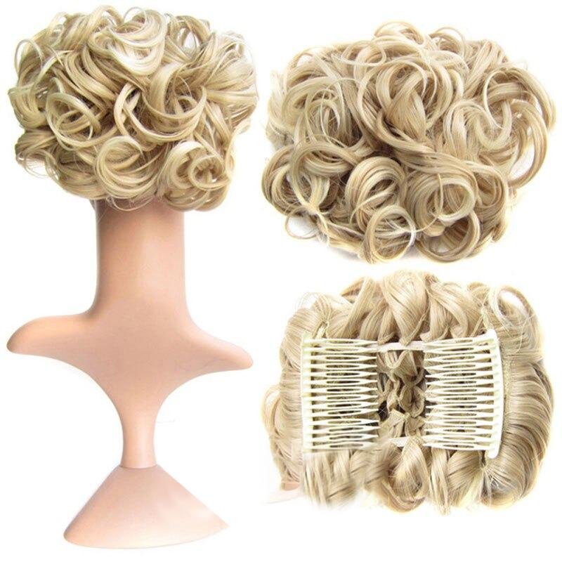 Messy Curly Bun Extensions with Soft Comb Clips – Instant Volume for All Hair Types 27