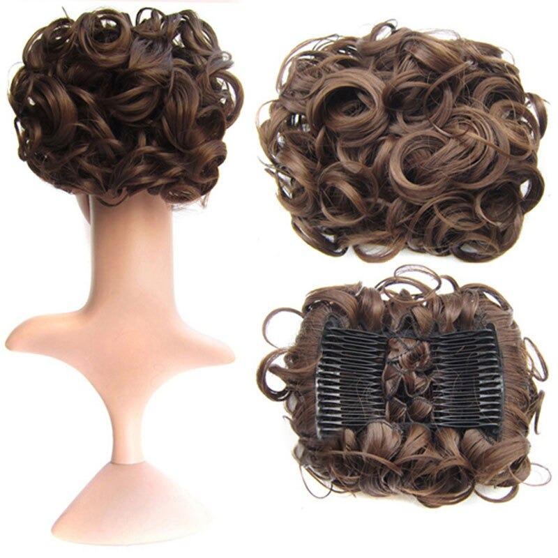 Messy Curly Bun Extensions with Soft Comb Clips – Instant Volume for All Hair Types 30