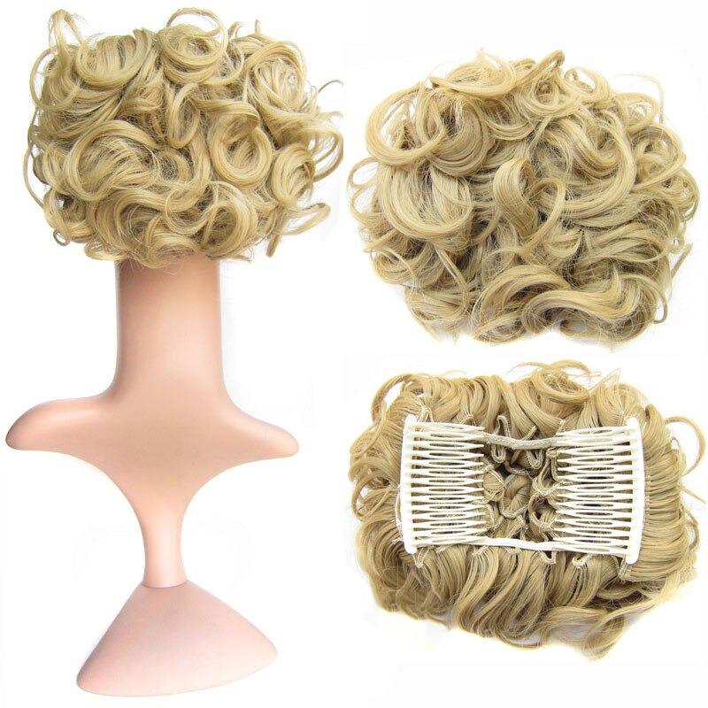 Messy Curly Bun Extensions with Soft Comb Clips – Instant Volume for All Hair Types 31
