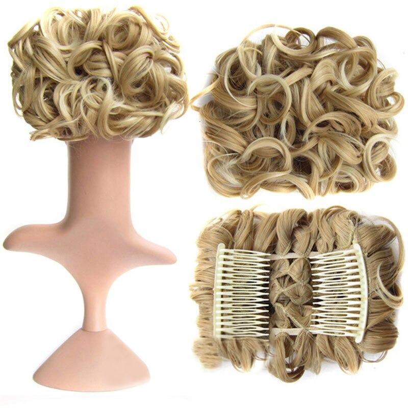 Messy Curly Bun Extensions with Soft Comb Clips – Instant Volume for All Hair Types 32