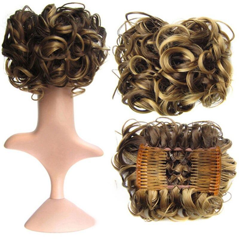 Messy Curly Bun Extensions with Soft Comb Clips – Instant Volume for All Hair Types 33