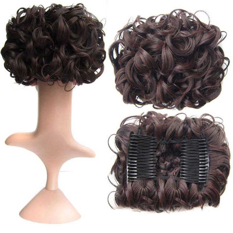 Messy Curly Bun Extensions with Soft Comb Clips – Instant Volume for All Hair Types 39