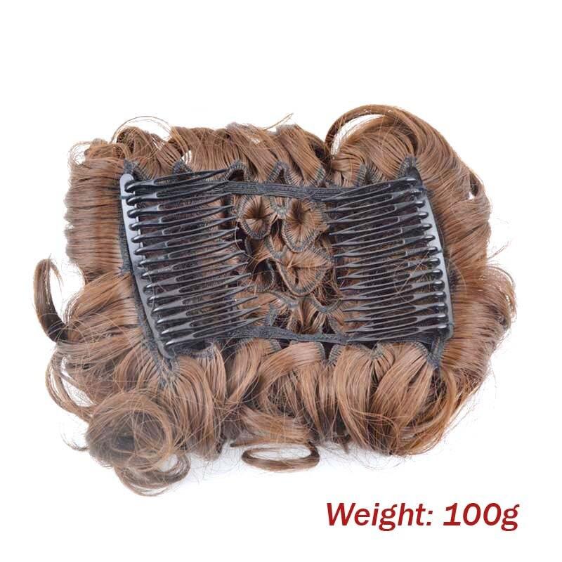 Messy Curly Bun Extensions with Soft Comb Clips – Instant Volume for All Hair Types 4