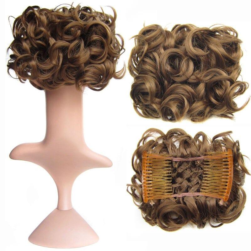 Messy Curly Bun Extensions with Soft Comb Clips – Instant Volume for All Hair Types 42