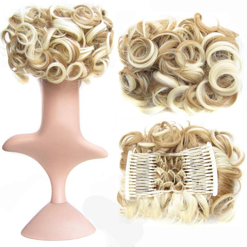 Messy Curly Bun Extensions with Soft Comb Clips – Instant Volume for All Hair Types 44