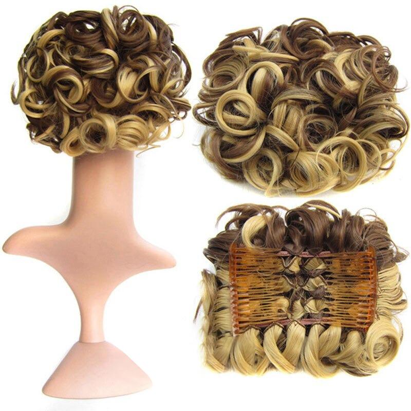 Messy Curly Bun Extensions with Soft Comb Clips – Instant Volume for All Hair Types 45