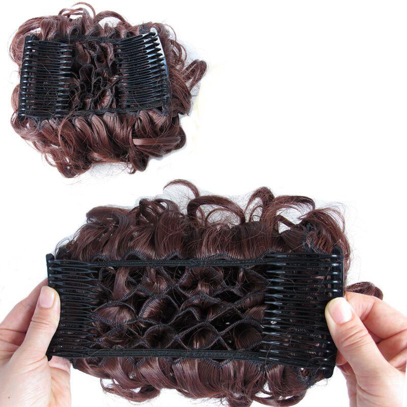 Messy Curly Bun Extensions with Soft Comb Clips – Instant Volume for All Hair Types 6