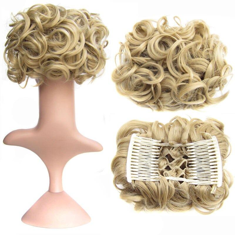 Messy Curly Bun Extensions with Soft Comb Clips – Instant Volume for All Hair Types 9