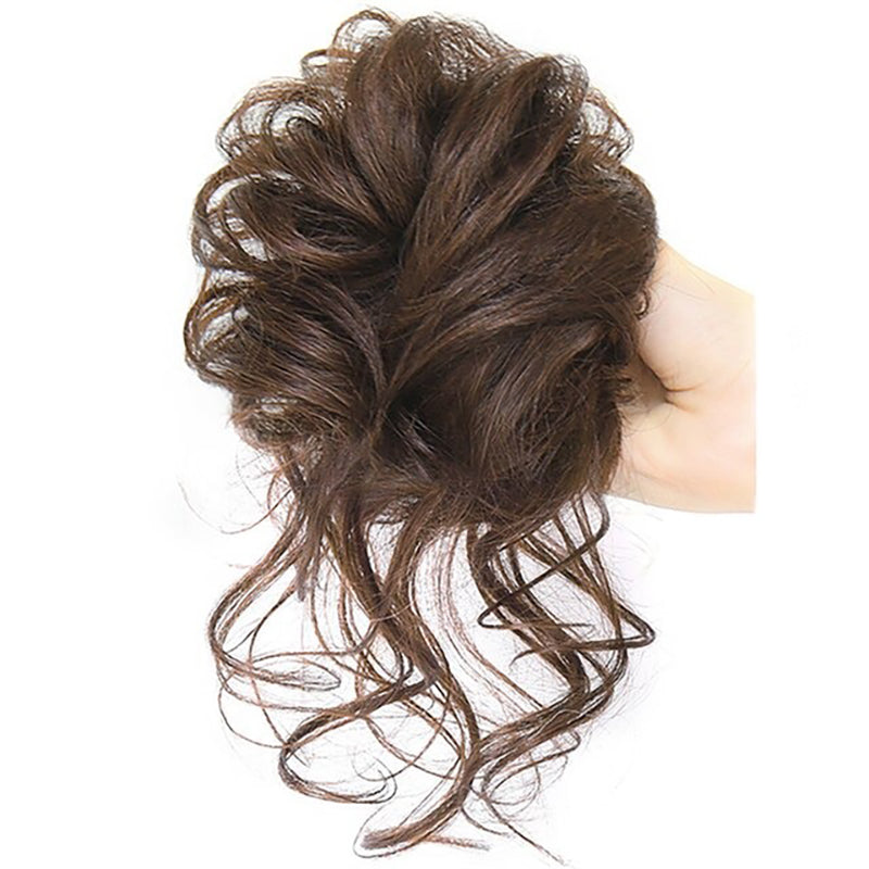 Messy Curly Hair Bun Extensions Scrunchie - Lightweight High-Temperature Fiber Hair Accessory for Effortless Styling 7
