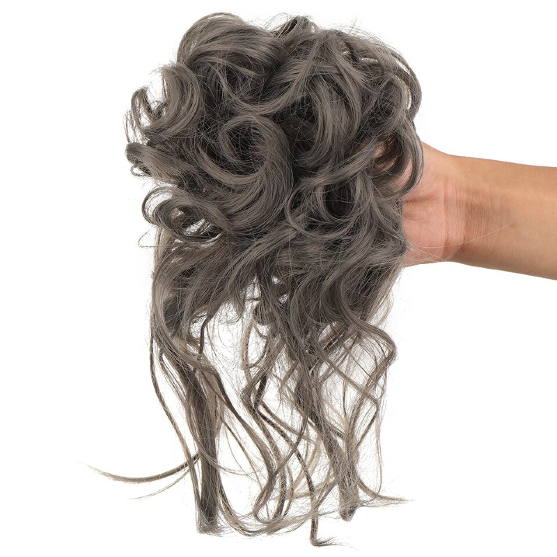 Messy Curly Hair Bun Extensions – Effortless Scrunchie Hair Accessory for Quick Styling, Soft High-Temperature Fiber 13