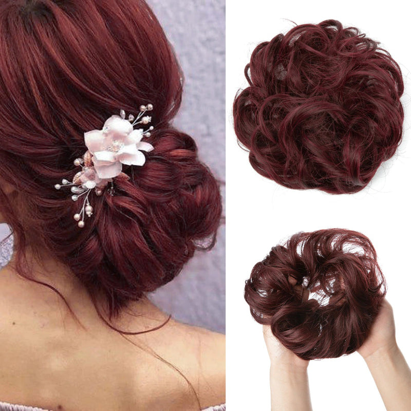 Messy Curly Hair Bun Extensions – Elastic Scrunchy for Instant Volume and Style 37