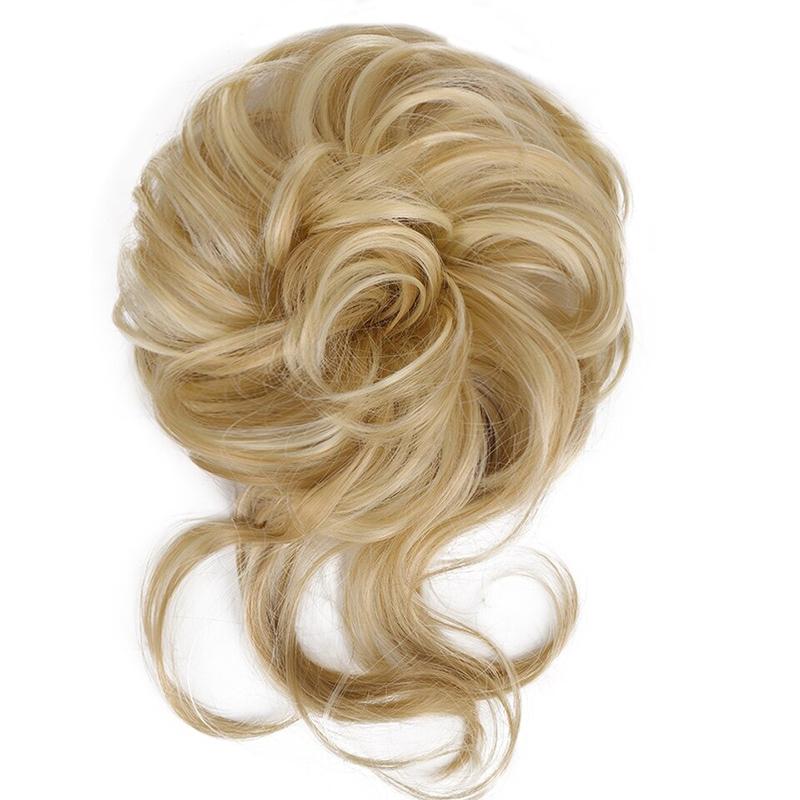 Messy Curly Hair Bun Scrunchie Extensions – Lightweight, Voluminous Hair Accessory 11