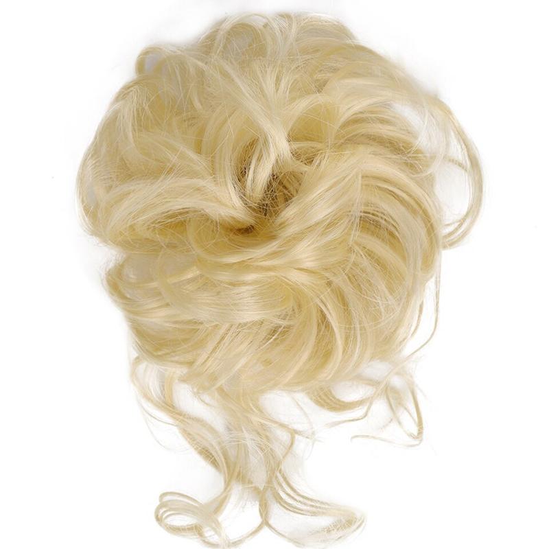 Messy Curly Hair Bun Scrunchie Extensions – Lightweight, Voluminous Hair Accessory 21