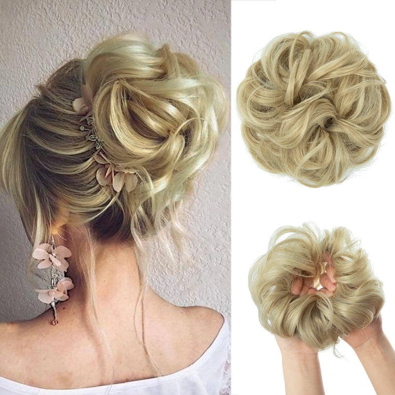 Messy Curly Hair Bun Scrunchy Extension – Lightweight High-Temperature Fiber Hair Accessory 7