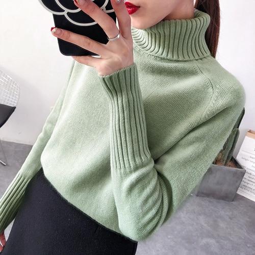Mika - Winter Warmth Pullover Turtleneck Sweaters 0