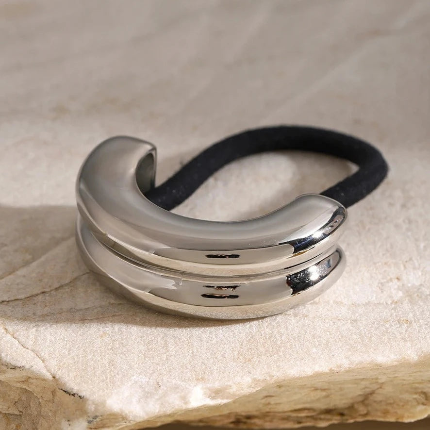 Mini Double Arch Cuff Bracelet for Women – Hypoallergenic 18k Gold-Plated Stainless Steel, Waterproof and Stylish 6