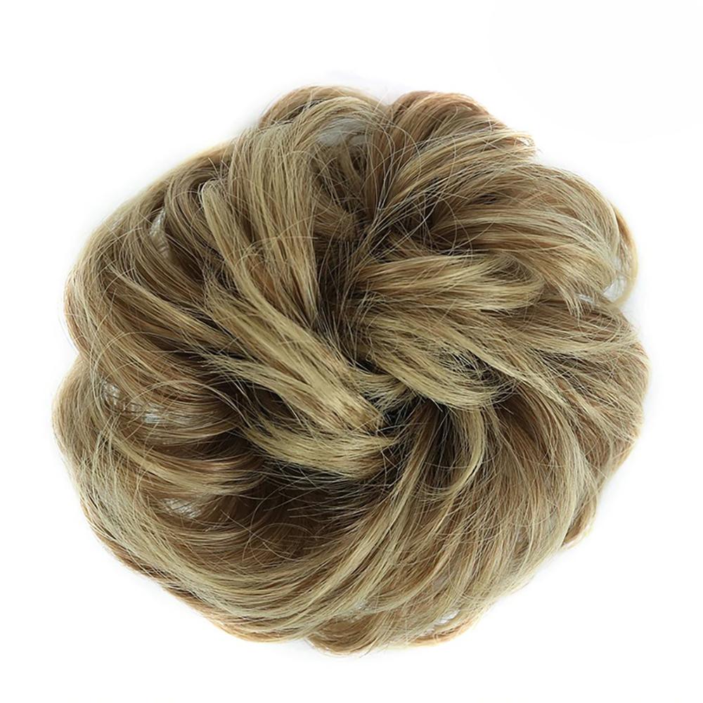 Natural Look Synthetic Messy Hair Bun Scrunchie Extension – Effortless Curly Hair Accessory 10