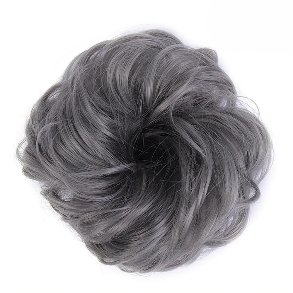 Natural Look Synthetic Messy Hair Bun Scrunchie Extension – Effortless Curly Hair Accessory 11