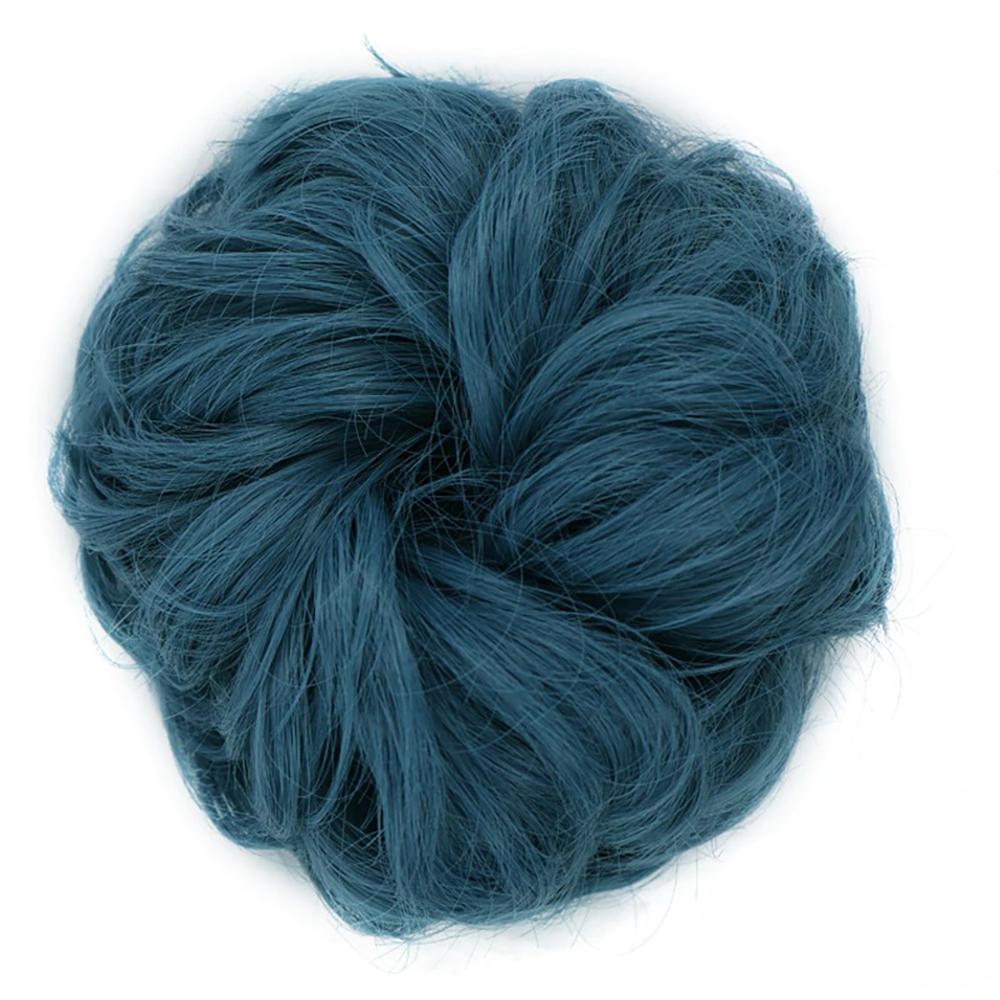 Natural Look Synthetic Messy Hair Bun Scrunchie Extension – Effortless Curly Hair Accessory 12