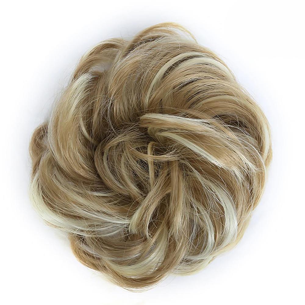 Natural Look Synthetic Messy Hair Bun Scrunchie Extension – Effortless Curly Hair Accessory 13