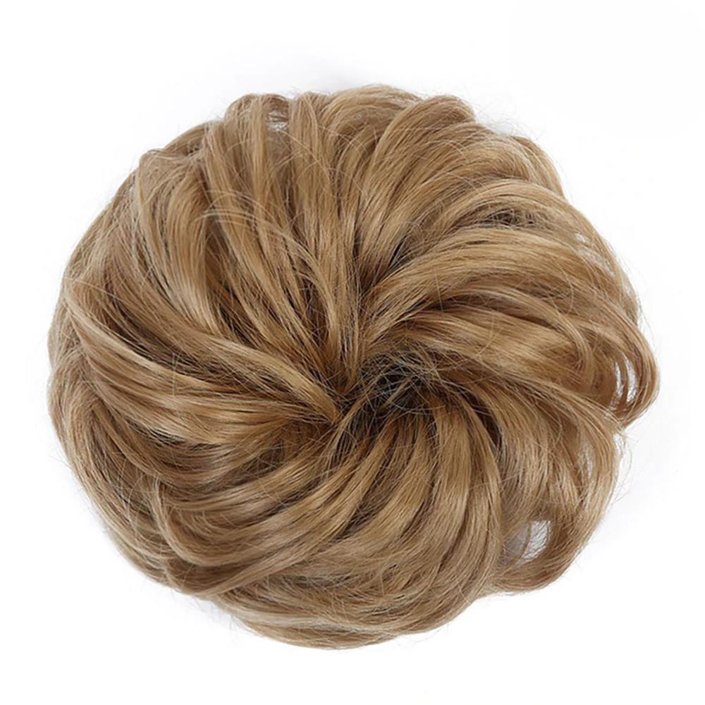 Natural Look Synthetic Messy Hair Bun Scrunchie Extension – Effortless Curly Hair Accessory 18