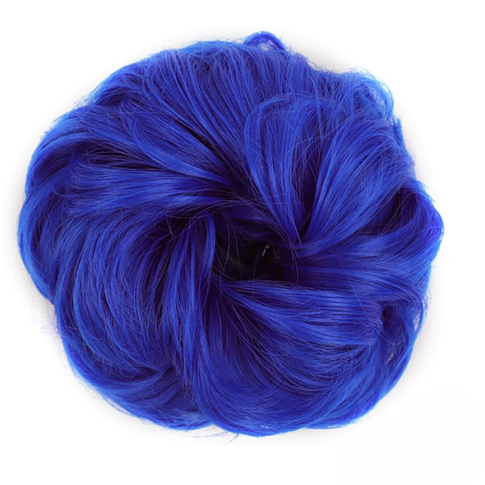 Natural Look Synthetic Messy Hair Bun Scrunchie Extension – Effortless Curly Hair Accessory 20