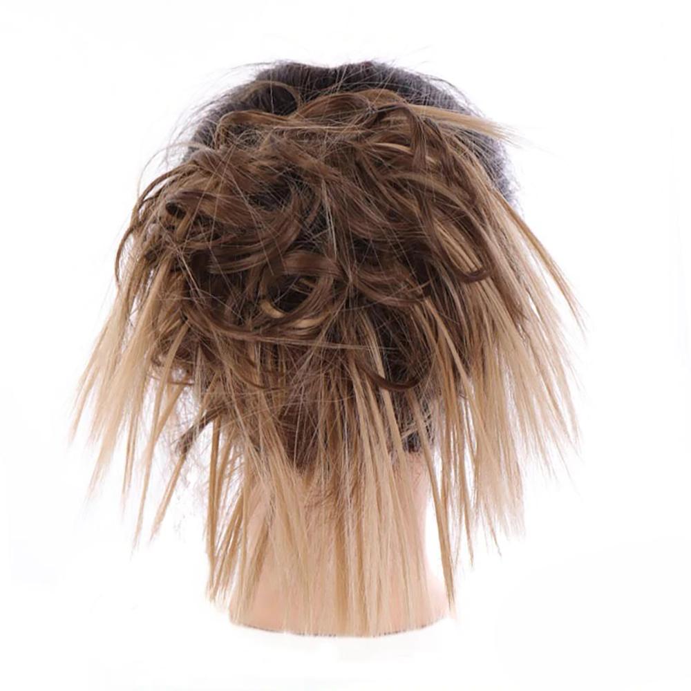 Natural Look Synthetic Messy Hair Bun Scrunchie Extension – Effortless Curly Hair Accessory 23