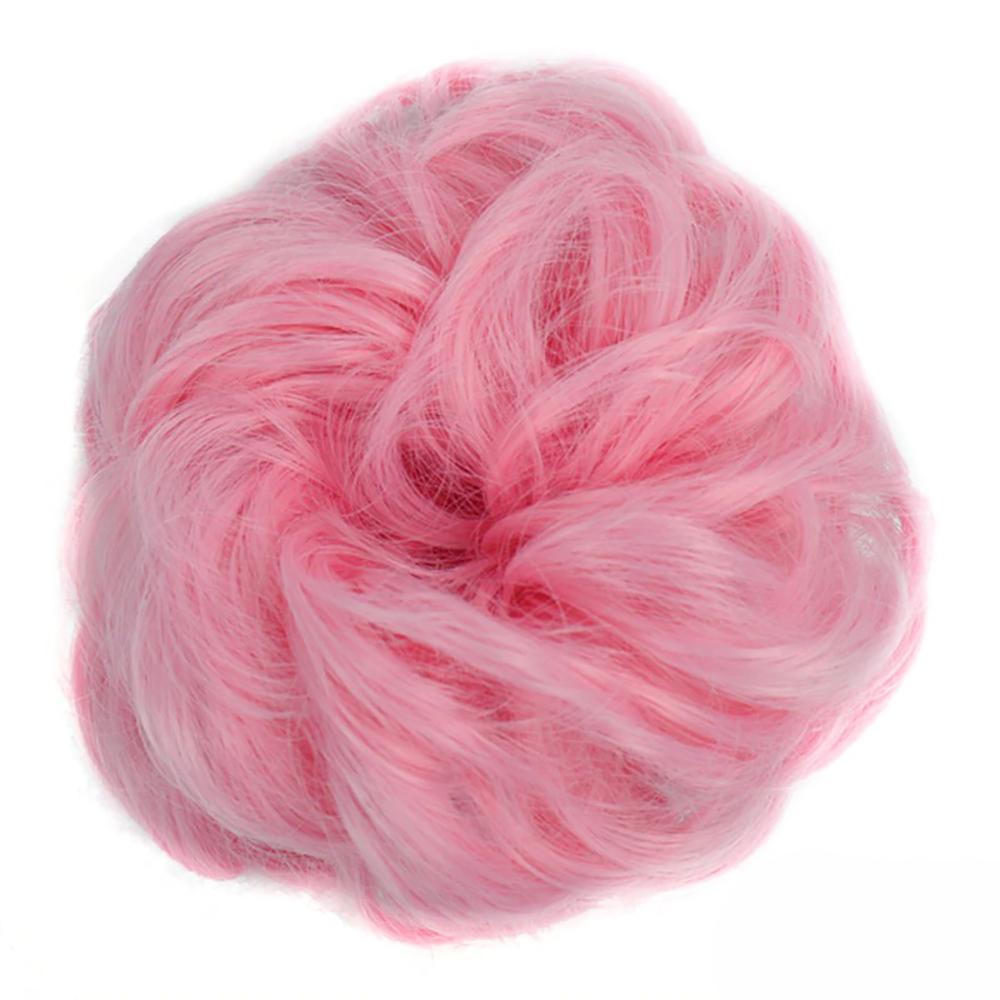 Natural Look Synthetic Messy Hair Bun Scrunchie Extension – Effortless Curly Hair Accessory 25