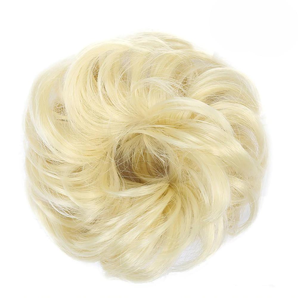 Natural Look Synthetic Messy Hair Bun Scrunchie Extension – Effortless Curly Hair Accessory 28
