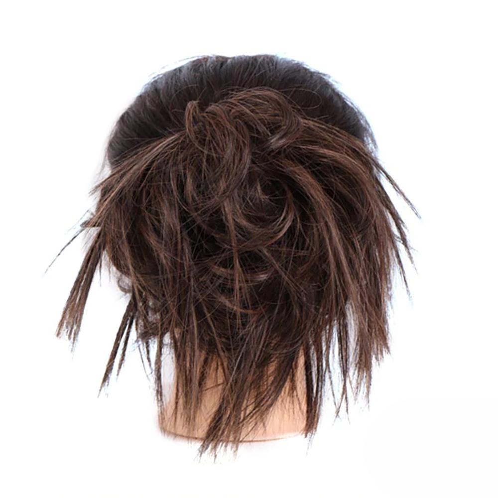 Natural Look Synthetic Messy Hair Bun Scrunchie Extension – Effortless Curly Hair Accessory 29