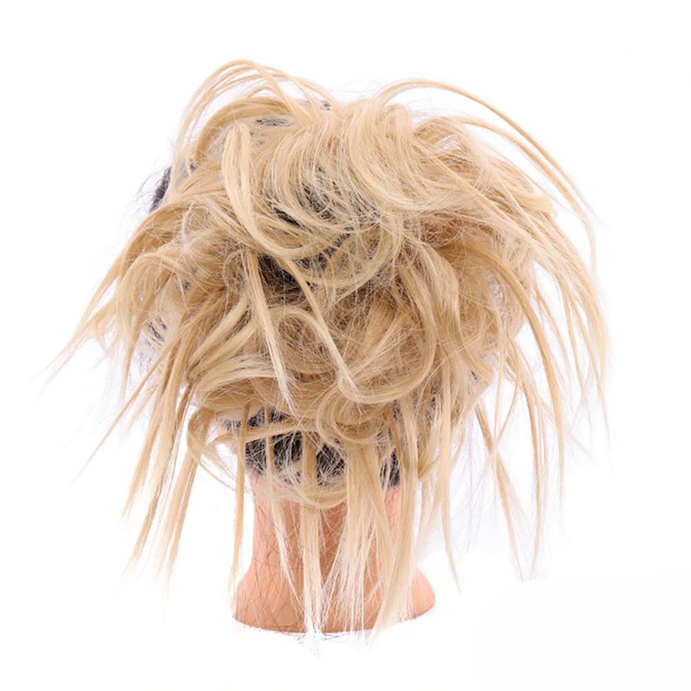 Natural Look Synthetic Messy Hair Bun Scrunchie Extension – Effortless Curly Hair Accessory 33