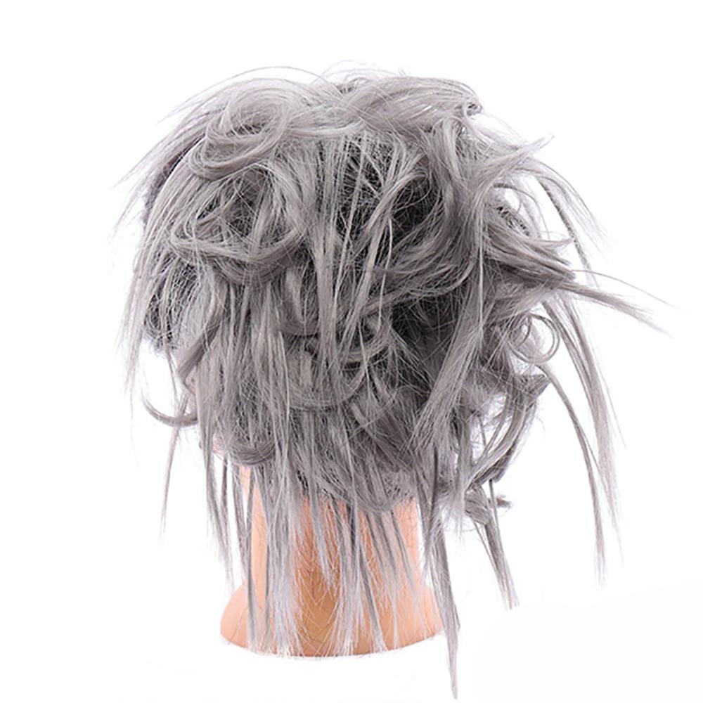 Natural Look Synthetic Messy Hair Bun Scrunchie Extension – Effortless Curly Hair Accessory 35