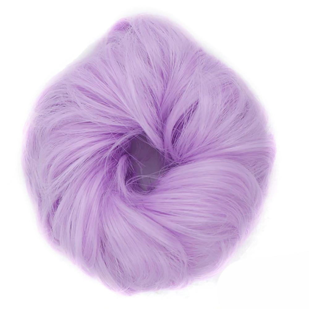 Natural Look Synthetic Messy Hair Bun Scrunchie Extension – Effortless Curly Hair Accessory 37