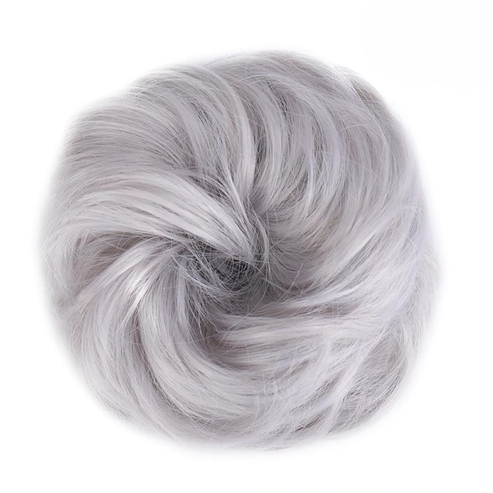 Natural Look Synthetic Messy Hair Bun Scrunchie Extension – Effortless Curly Hair Accessory 43