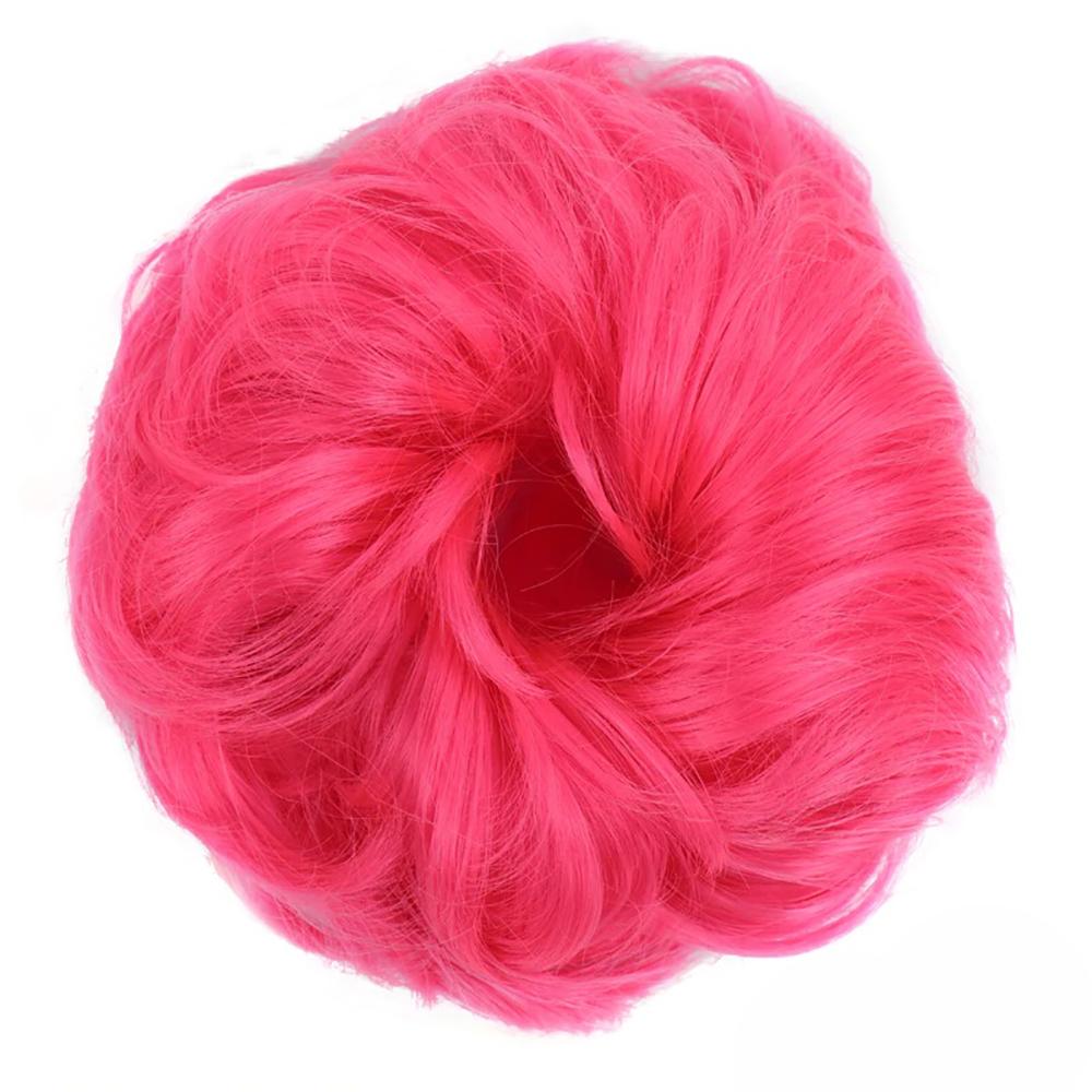 Natural Look Synthetic Messy Hair Bun Scrunchie Extension – Effortless Curly Hair Accessory 50