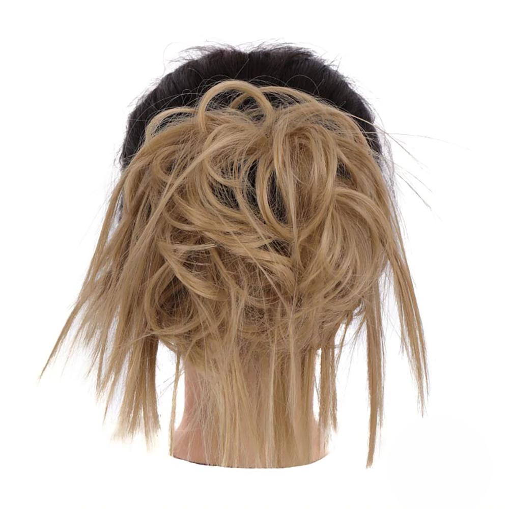 Natural Look Synthetic Messy Hair Bun Scrunchie Extension – Effortless Curly Hair Accessory 53