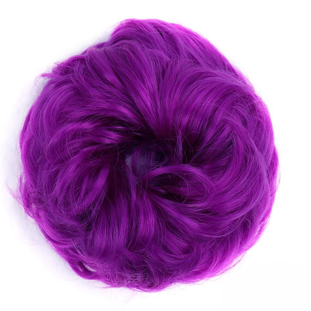Natural Look Synthetic Messy Hair Bun Scrunchie Extension – Effortless Curly Hair Accessory 59