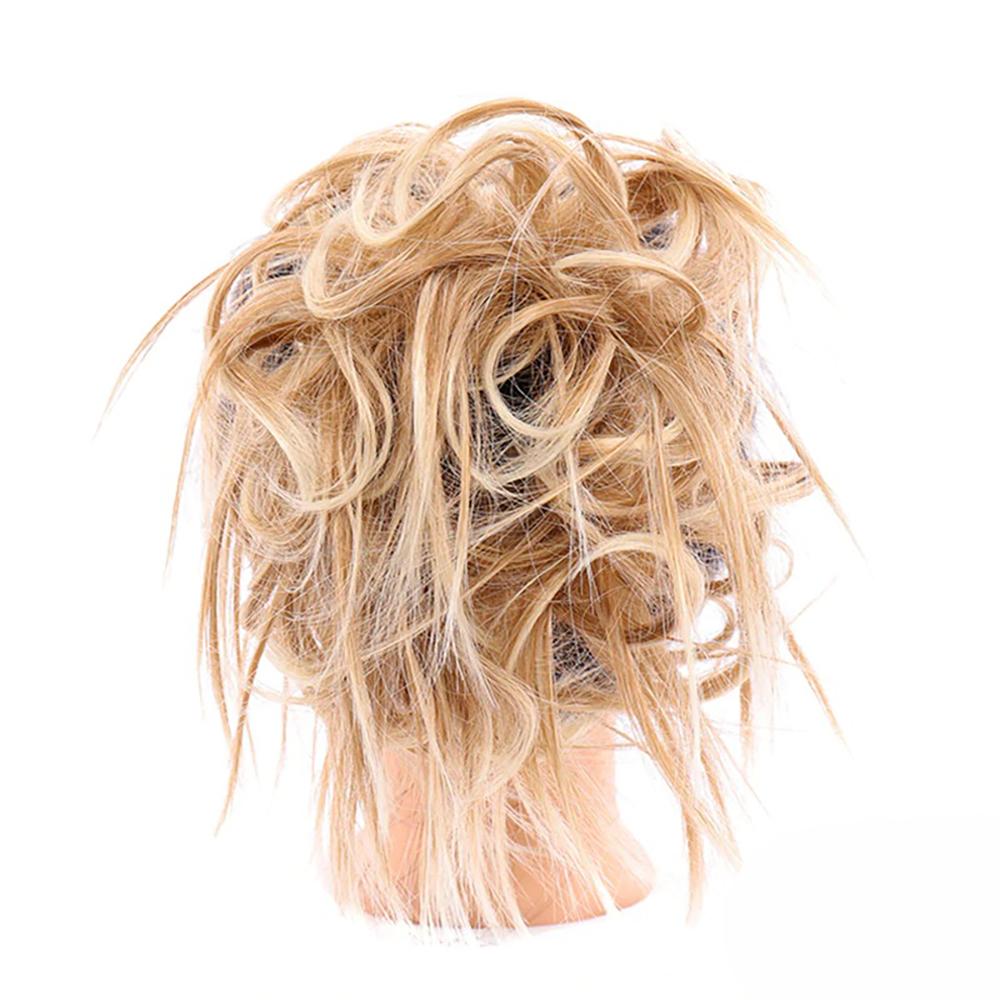 Natural Look Synthetic Messy Hair Bun Scrunchie Extension – Effortless Curly Hair Accessory 8