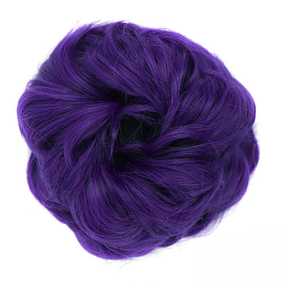 Natural Look Synthetic Messy Hair Bun Scrunchie Extension – Effortless Curly Hair Accessory 9