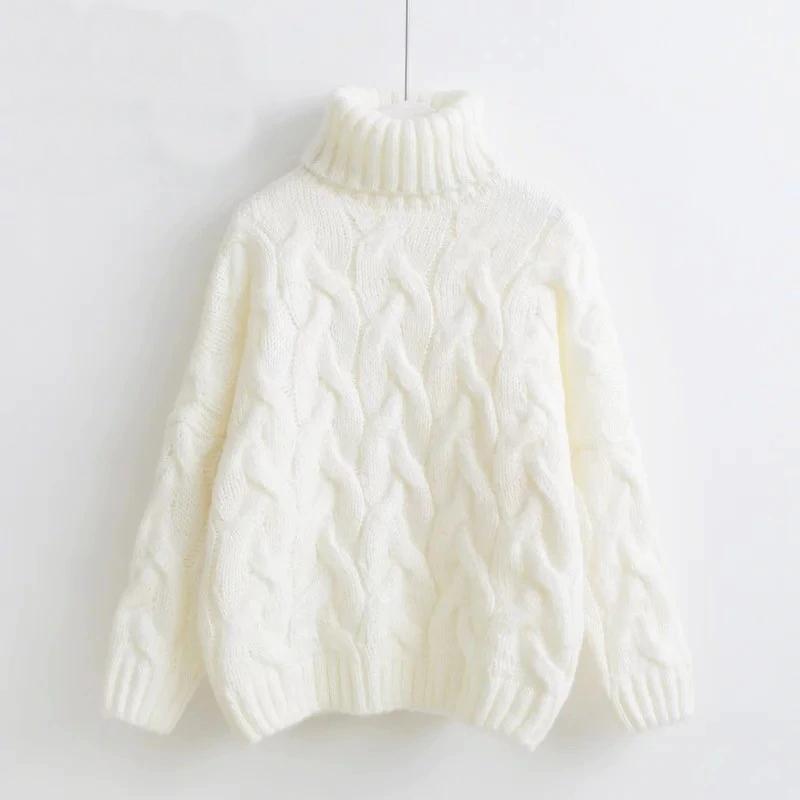 Nickie - Winter Knitted Turtle Neck Sweater 2