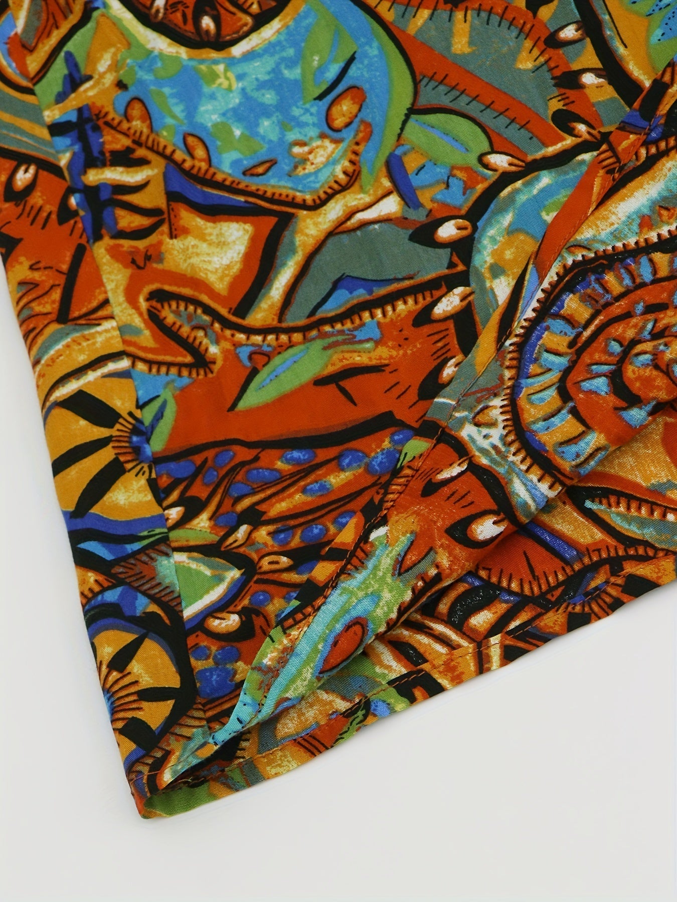 Off-Shoulder Boho Blouse with Long Sleeves for Women – Lightweight and Colorful Spring Top 4