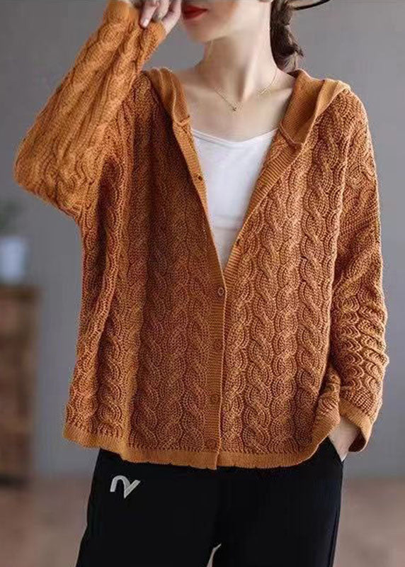 Women's Casual Sweater Caramel Knit Loose Fit - 1