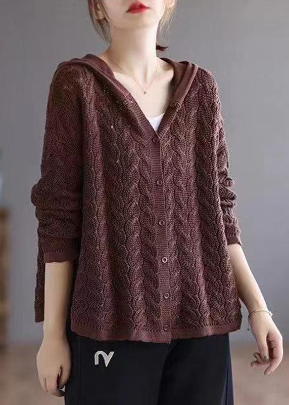Women's Casual Sweater Caramel Knit Loose Fit - 3