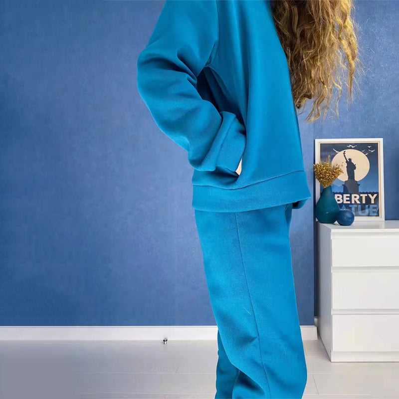 Oversized Hooded Tracksuit Sweater and Jogger Pants Sportswear Set 8