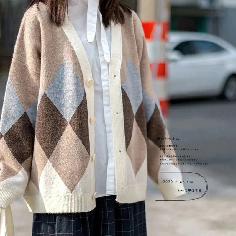 Oversized Knitted Winter Fashion Long Sleeve Cardigan Sweaters 9