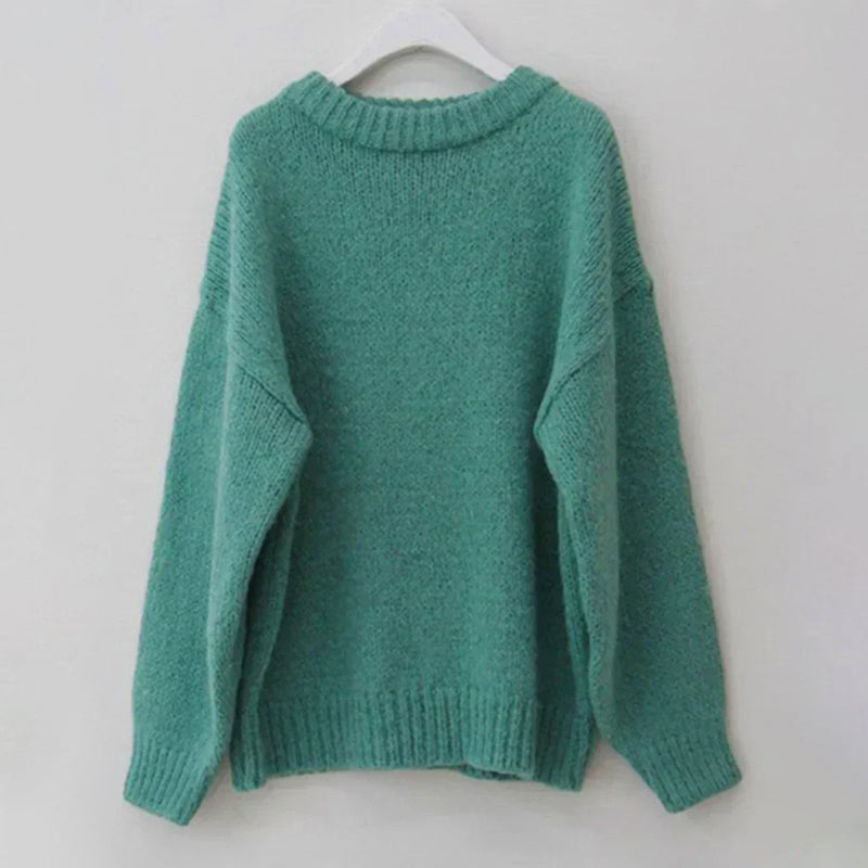 Oversized Long Sleeve Knitted Pullover Sweaters 10