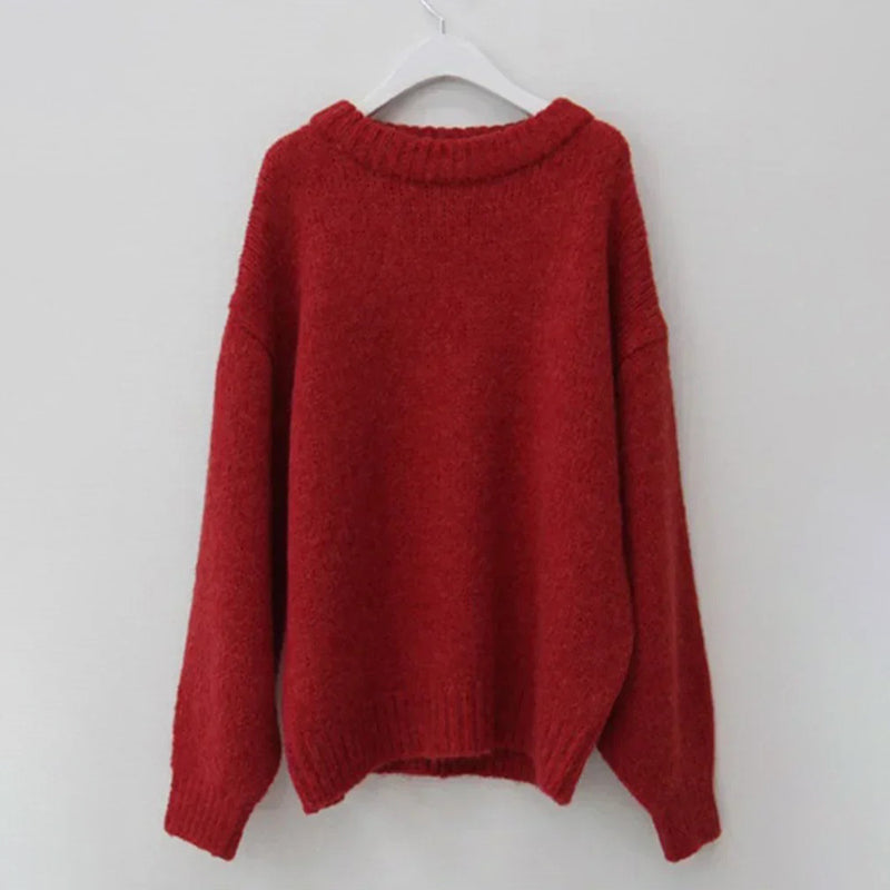 Oversized Long Sleeve Knitted Pullover Sweaters 11