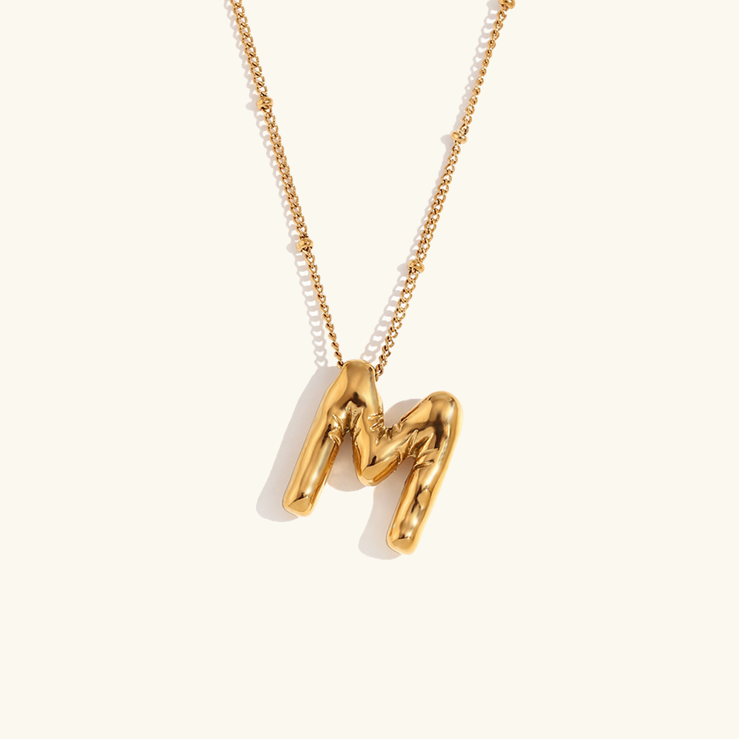 Personalized Gold Initial Necklace - 18k Gold-Plated Pendant, Hypoallergenic Design, 18-Inch Chain 10