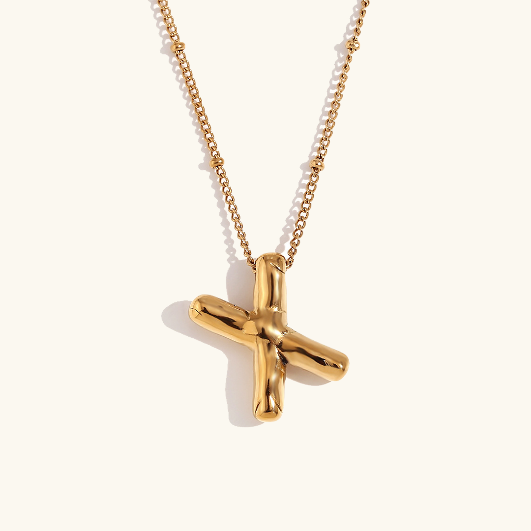 Personalized Gold Initial Necklace - 18k Gold-Plated Pendant, Hypoallergenic Design, 18-Inch Chain 13